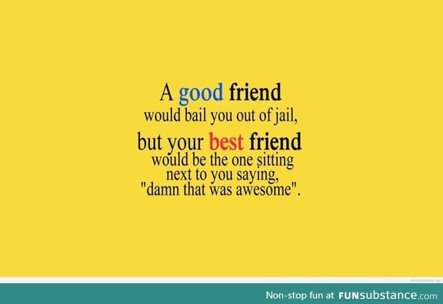 Good friend vs Best friend