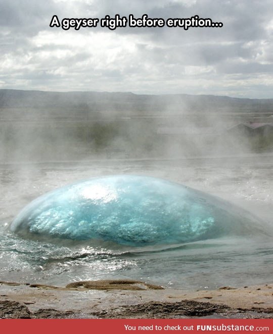 Amazing geyser in iceland
