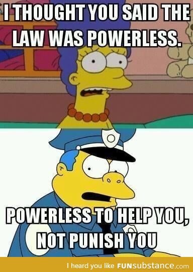 The Simpsons on America's law enforcement