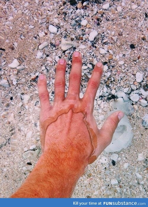 Very clear water