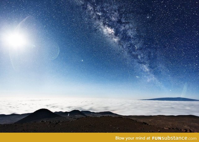 The Milky Way, seen from the top of Mauna Kea, Hawaii