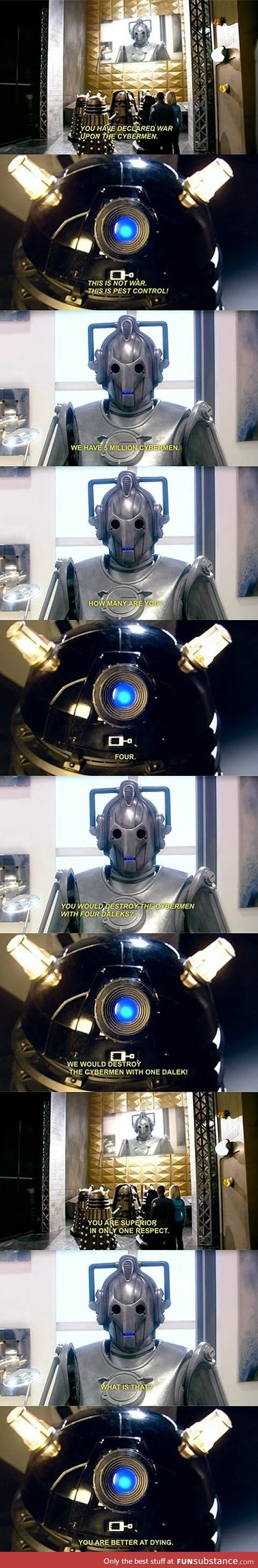 Cyberman v Dalek