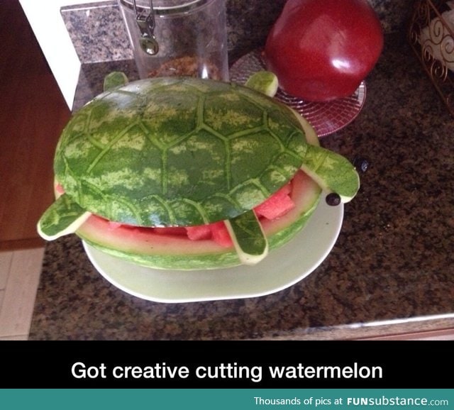 Creative watermelon carving