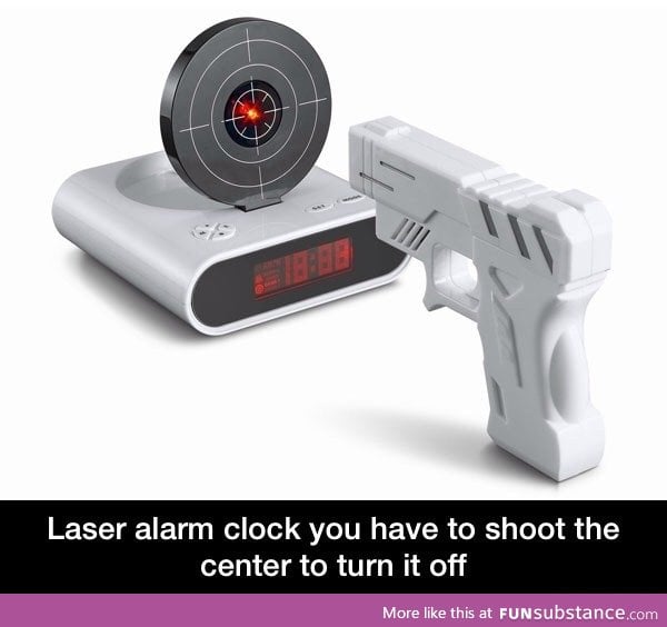 Laser alarm clock