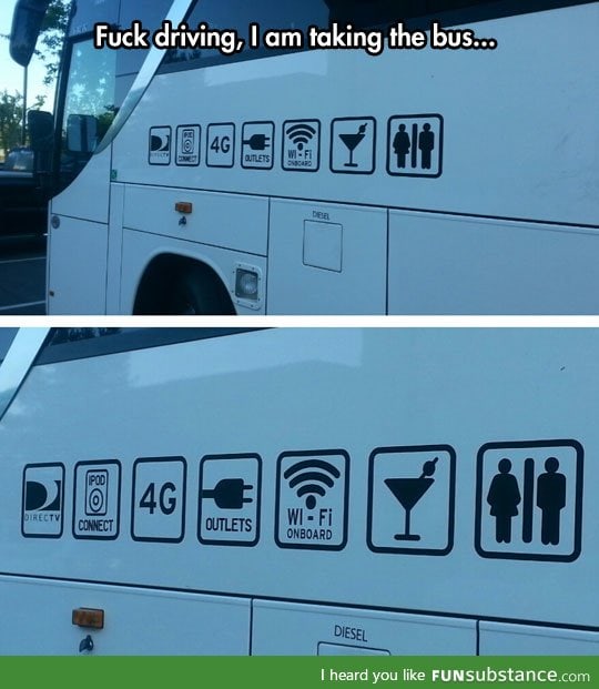 Amazing bus perks