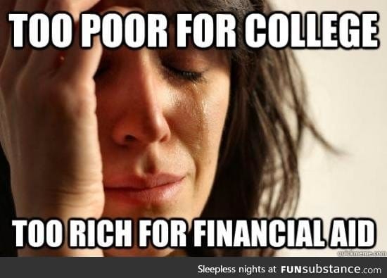 As a person getting ready for college, this really bothers me