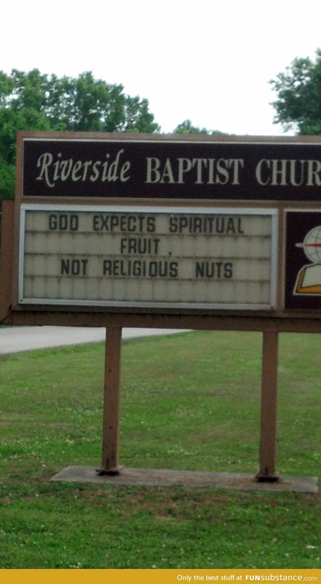This has to be the best church sign I've ever seen