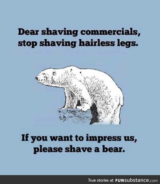 The problem with shaving commercials