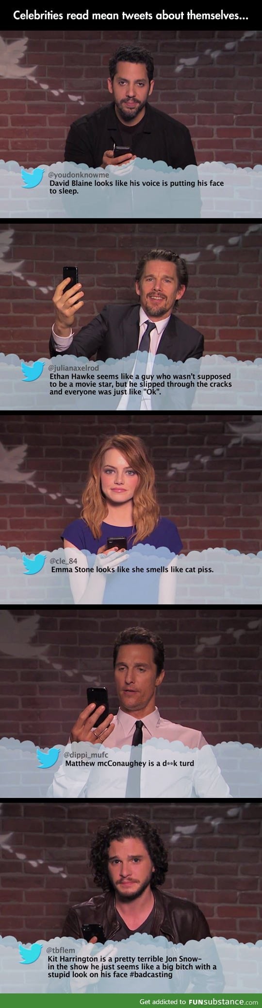 Mean tweets about celebrities