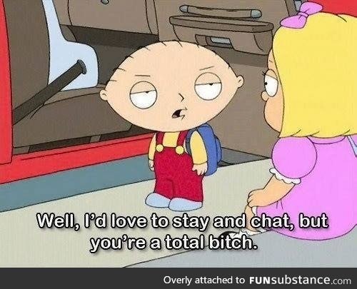 Stewie gets it