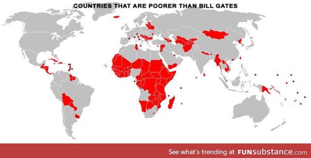 Countries poorer that Bill Gates