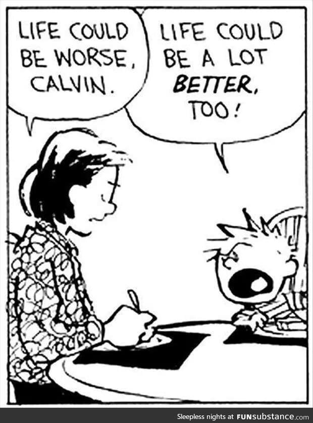 Calvin and Hobbes. They made me wise at a young age