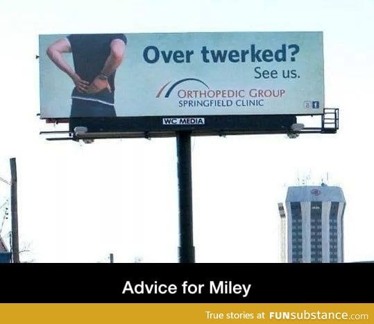 Special ad for Miley