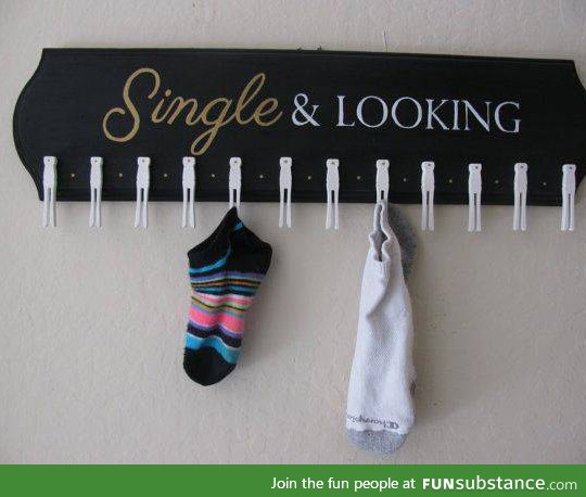Perfect place for lonely socks