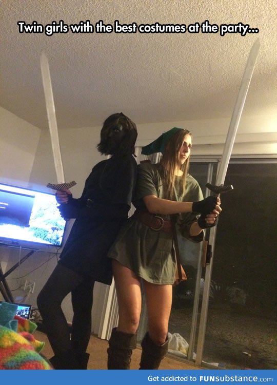 Link and dark link cosplay
