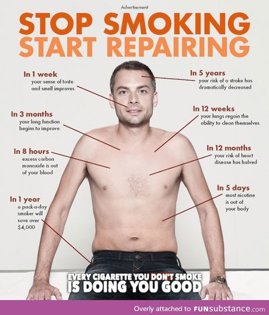 Stop smoking, start repairing