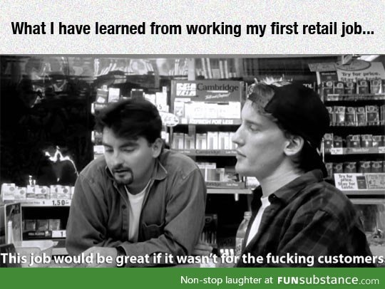 Retail job lessons