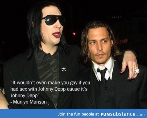 Marilyn Manson calls no homo