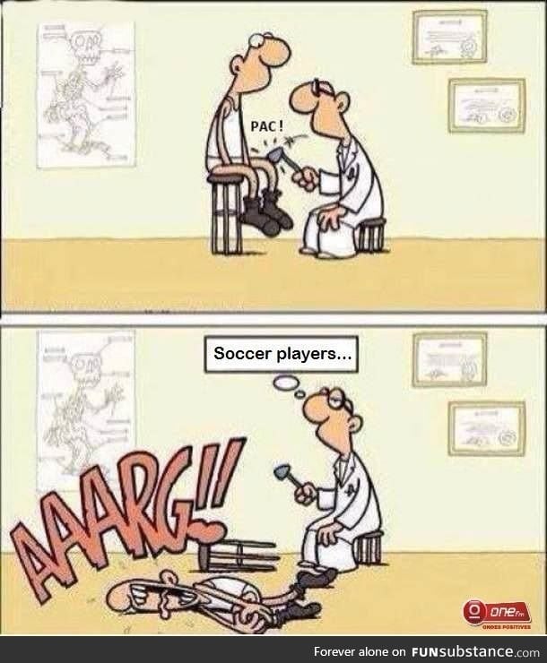 What we must not do for soccer player