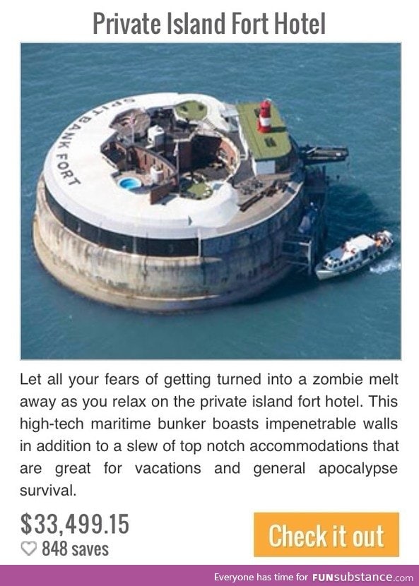 Private island fort hotel