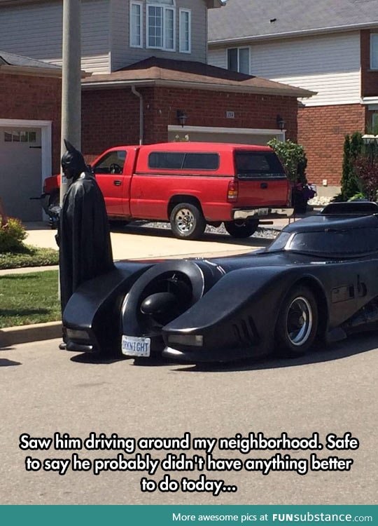 Batman goes for a ride