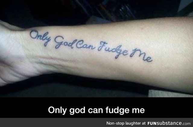 Don't fudge me