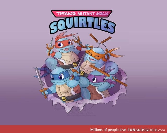 teenage mutant ninja squirtles