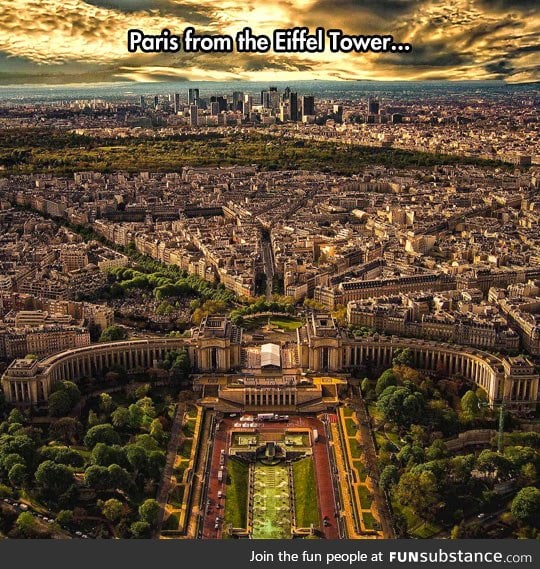Incredible view of paris