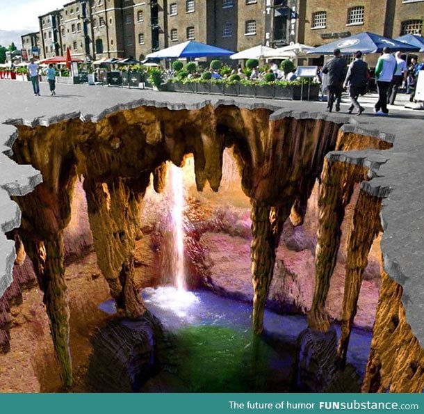 The most amazing 3D chalk art I have ever seen