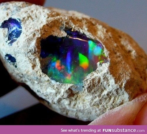 Inside a Raw Opal