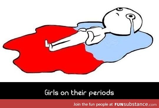 Girl on period