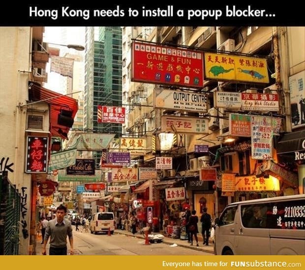 Hong Kong needs a pop-up blocker