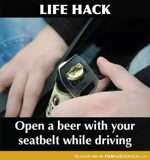 Beer opening life hack