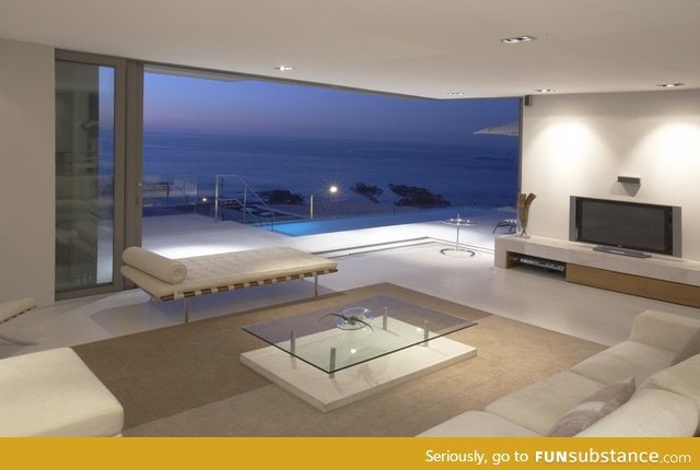 Minimalist beach living room