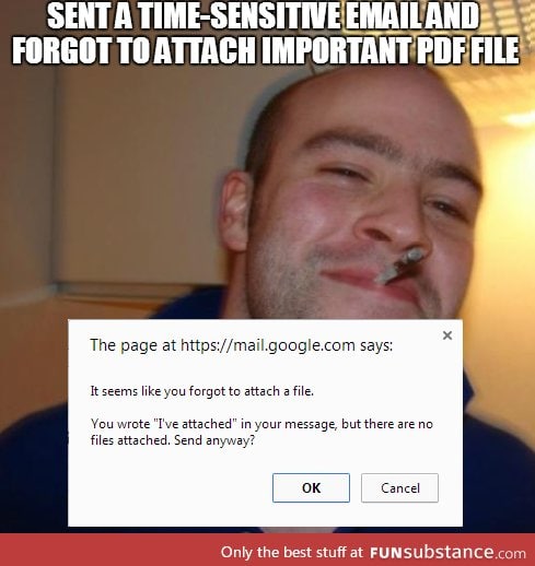 Good guy Gmail just prevented an awkward back and forth