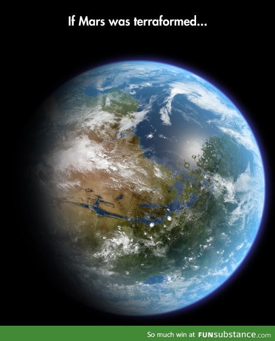 What Mars would look like if it was terraformed