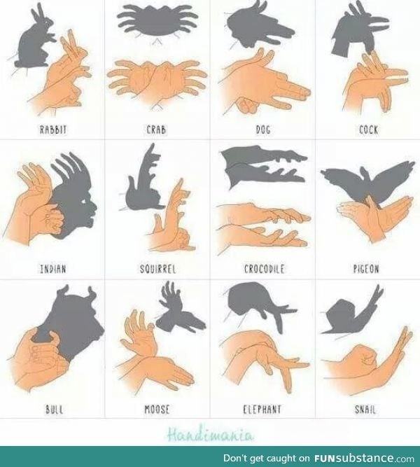 Shadow puppet like a boss