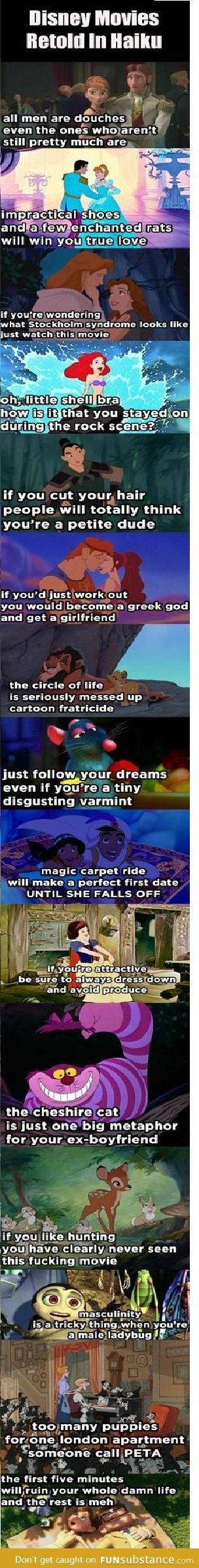 Disney Retold in Haiku