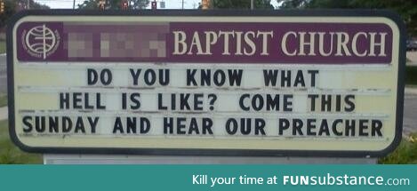 The irony is lost on this church