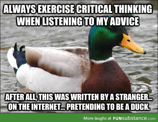 Advice duck