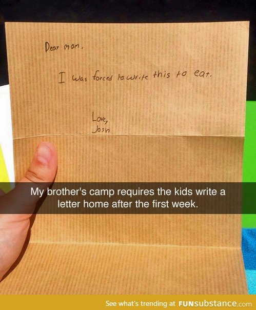 Camp letters