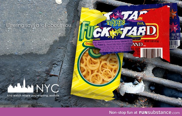 Littering campaign: New York