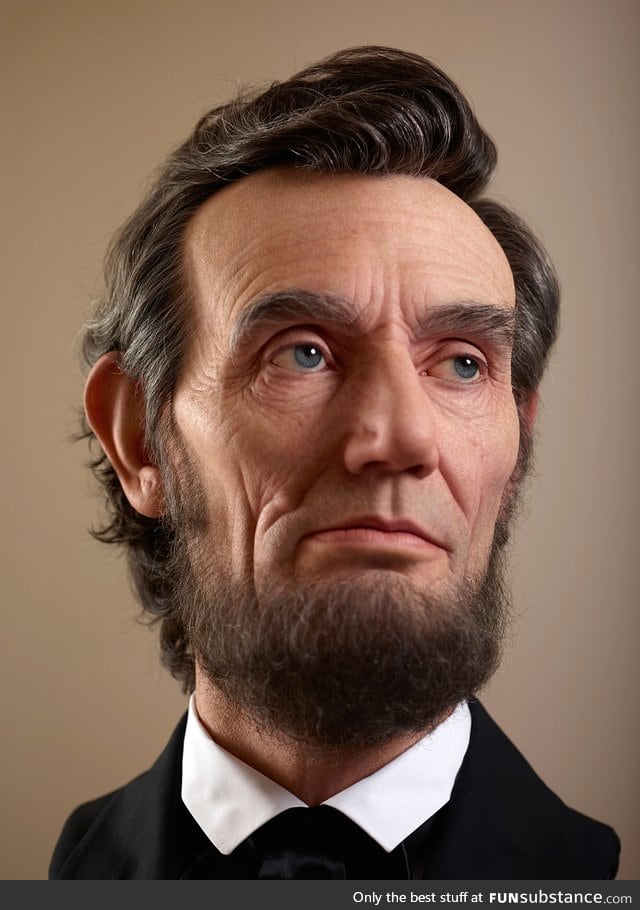 A Shockingly Realistic Sculpture of Abraham Lincoln by artist Kazuhiro Tsuji