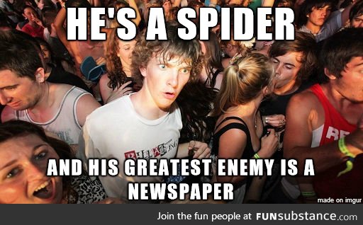 Just realized this about Spider-man. How could I be so blind?