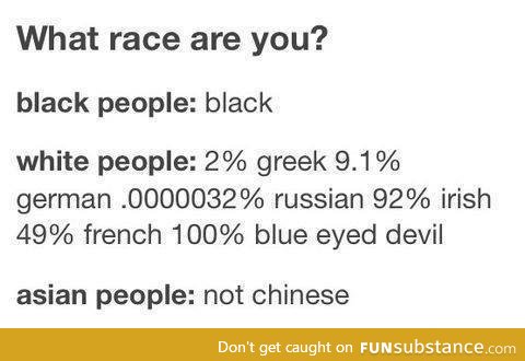 What race are you?
