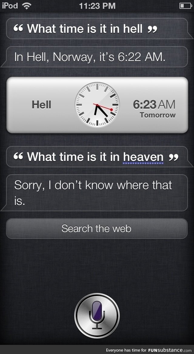 Siri finds hell on earth