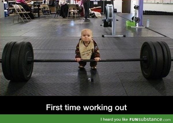 First time working out