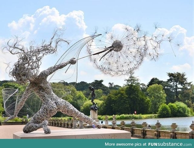 Stainless wire sculpture