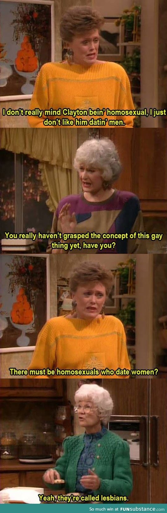 Blanche can't grasp the concept of it