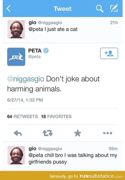 PETA get your shit together